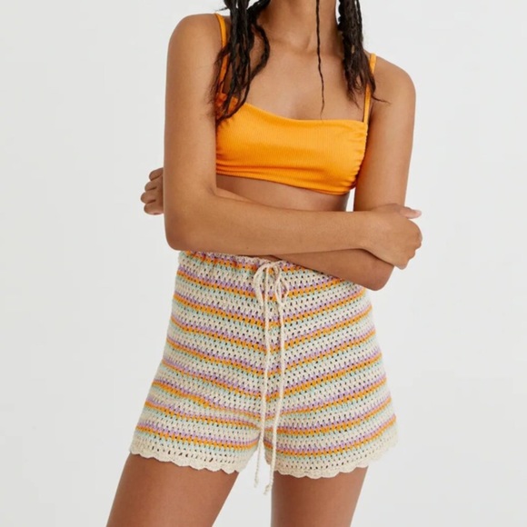 Pull&Bear Pants - Pull & Bear Crocheted Shorts